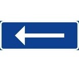 E16 Skylt - Enkelriktad trafik vänster - E16V-3.1.4